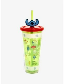 Promo 🛒 Disney Lilo & Stitch Holiday Sweater Acrylic Travel Cup 👍 -Furniture Outlet Store 18799925 av1