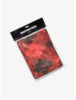 Best deal ⭐ Red & Black Wrapping Paper 🤩