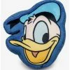 Deals 🤩 Disney Donald Duck Smiling Face Blue Plush Squeaker 🦮 Dog Toy ✔️