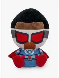 Promo 🎁 Marvel Falcon Kawaii Full Body Sitting Pose Plush Squeaker 🐶 Dog Toy 🔥