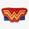 Cheap ⭐ DC Comics Wonder 👩 Woman WW Logo with Cape Plush Squeaker 🐕 Dog Toy 🛒