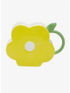 Best Sale 🎉 Yellow Flower Mug With Straw 💯