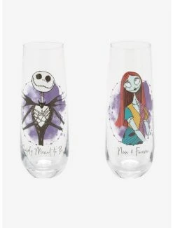Best deal ❤️ The Nightmare Before 🎁 Christmas Jack & Sally Stemless Glass Set 🌟