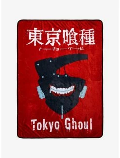 Best Pirce ❤️ Tokyo Ghoul Kaneki Mask Throw Blanket 🔔