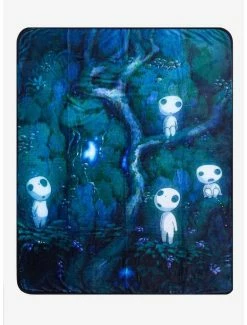 Deals ✨ Studio Ghibli Princess Mononoke Kodama Throw Blanket 🎉