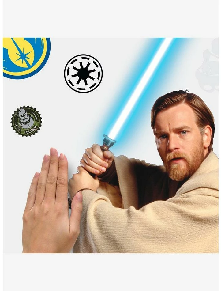 Outlet ๐ Star Wars Classic Obi-Wan Peel & Stick Giant Wall Decals ๐ 5 Outlet ๐ Star Wars Classic Obi-Wan Peel & Stick Giant Wall Decals ๐ - Image 5