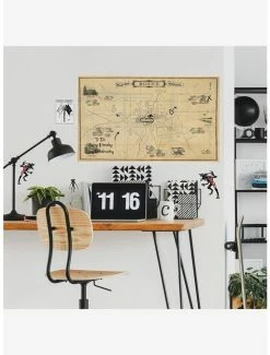 Discount 🥰 Stranger Things Dry Erase Hawkins Map Peel & Stick Giant Wall Decal ⌛ -Furniture Outlet Store 19334058 av3