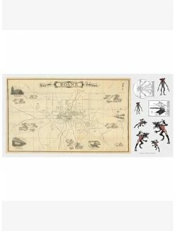 Discount 🥰 Stranger Things Dry Erase Hawkins Map Peel & Stick Giant Wall Decal ⌛