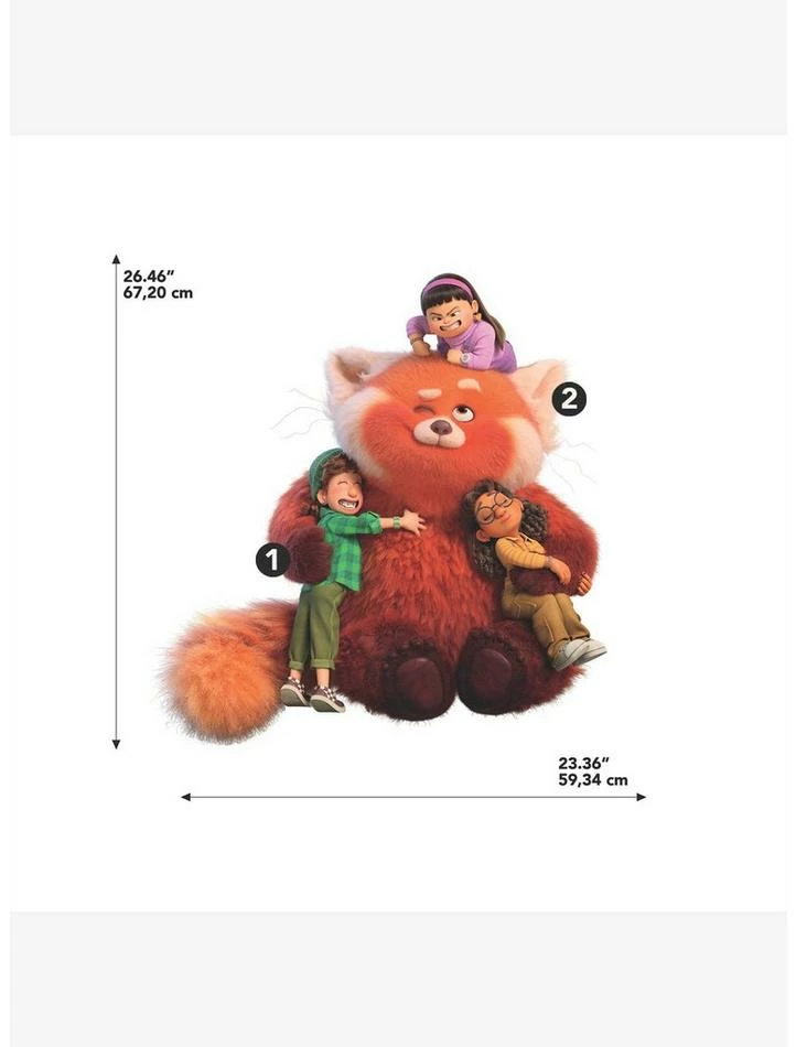 Wholesale ✨ Disney Pixar Turning Red Peel & Stick Giant Wall Decals 💯 2 Wholesale ✨ Disney Pixar Turning Red Peel & Stick Giant Wall Decals 💯 - Image 2