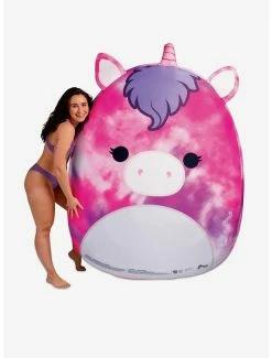 New 🧨 Squishmallows Lola The Unicorn Fabric Covered Pool Float ⌛