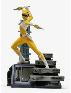 New 🌟 Power Rangers Yellow Ranger Battle Diorama Series Art Scale 1/10 🔔