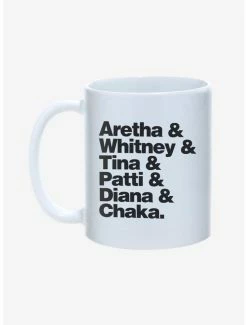 Cheapest 👏 Aretha & Whitney & Tina & Patti & Diana & Chaka Mug 11oz 🛒