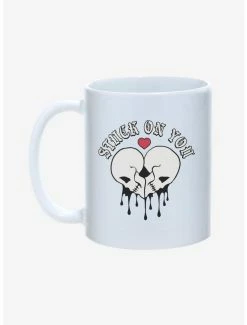 Best Pirce 💯 Stuck On You Skeleton Heart Mug 11oz 🎉