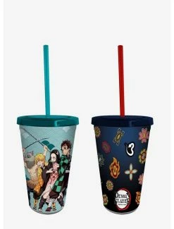 Budget ๐ Demon Slayer: Kimetsu No Yaiba Tumbler With Straw Set โ