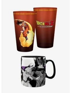 Flash Sale ๐ Dragon Ball Z Goku And Villains Glass And Mug Bundle ๐
