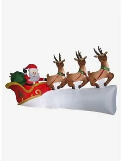 Flash Sale ❤️ Airblown Inflatable Santa's Flying Sleigh ❤️