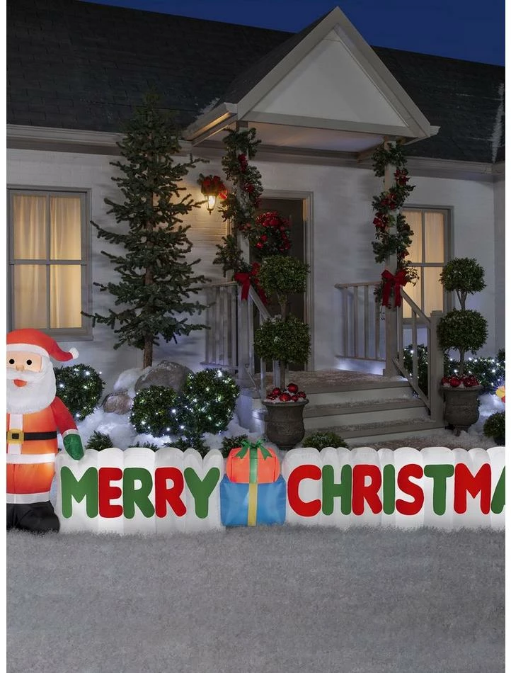 Cheapest ๐ Airblown Merry ๐ Christmas Sign Scene ๐ฏ 2 Cheapest ๐ Airblown Merry ๐ Christmas Sign Scene ๐ฏ - Image 2