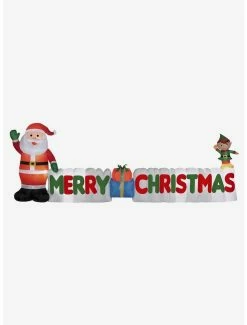 Cheapest 👍 Airblown Merry 🔔 Christmas Sign Scene 💯