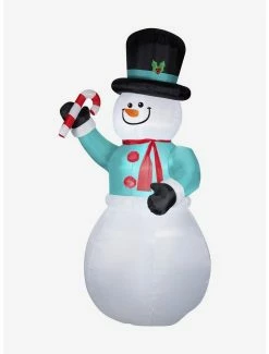 Cheap 👏 Airblown Snowman With 🍬 Candy Cane Giant 👏