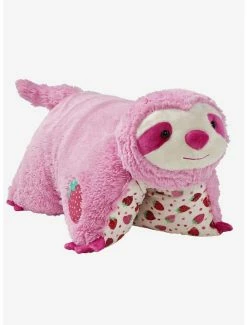 Budget ⌛ Sweet Scented Strawberry Sloth Pillow Pets Plush Toy 🤩