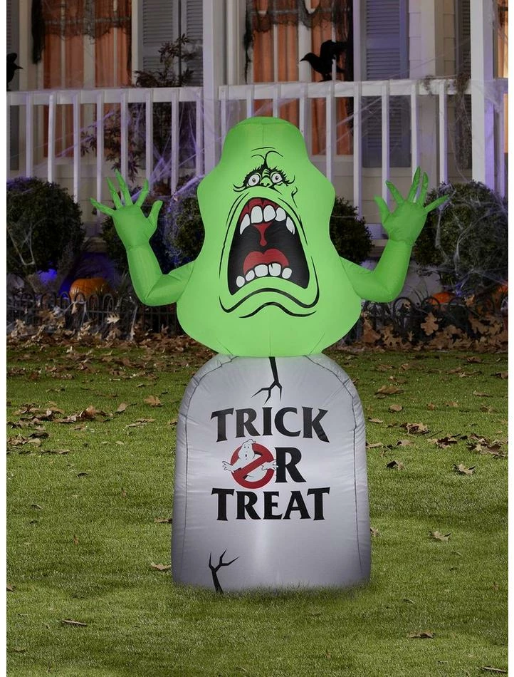 Best deal โญ Ghostbusters Slimer On Tombstone Medium Airblown ๐งจ 2 Best deal โญ Ghostbusters Slimer On Tombstone Medium Airblown ๐งจ - Image 2
