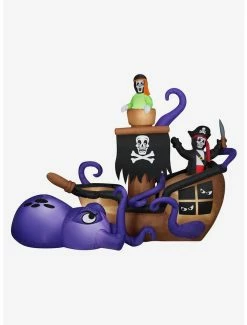 Best Sale 🎉 Halloween Pirate Ship Scene Airblown 👍