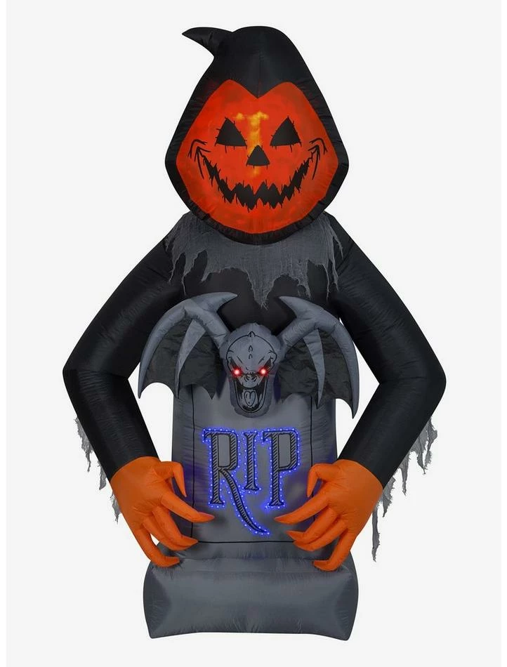 Best Sale ✔️ Lightshow Pumpkin Head Reaper Airblown ⌛ 1 Best Sale ✔️ Lightshow Pumpkin Head Reaper Airblown ⌛