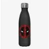 Hot Sale ⭐ Marvel Deadpool Overlay Logo Stainless Steel Water Bottle 🎁