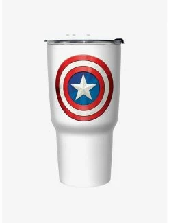 Cheapest 🥰 Marvel Captain America Shield Travel Mug 🎁