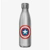 Promo 🌟 Marvel Captain America Shield Stainless Steel Water Bottle 🔔