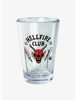 Brand new 💯 Stranger Things Hellfire Club Logo Mini Glass ✨