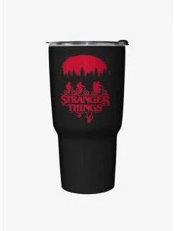 Coupon ⭐ Stranger Things Riding Bikes Travel Mug ⌛