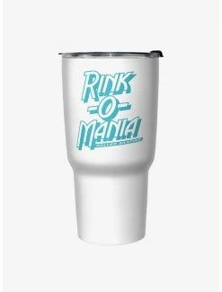 New 👏 Stranger Things Rink-O-Mania Logo Travel Mug 🤩