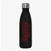 Buy 🎉 Stranger Things Flame Logo Stainless Steel Water Bottle 👍