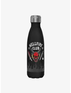 Best reviews of ✔️ Stranger Things Hellfire Club Logo Stainless Steel Water Bottle 💯