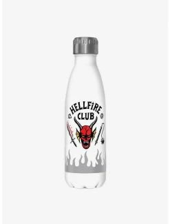 New 💯 Stranger Things Hellfire Club Logo Stainless Steel Water Bottle 😍