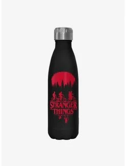 Discount 🎁 Stranger Things Riding Bikes Stainless Steel Water Bottle ⌛