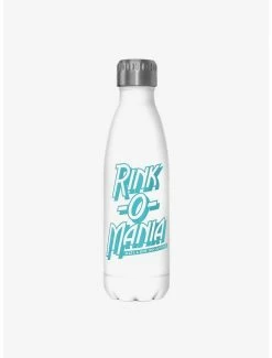 Cheap 😍 Stranger Things Rink-O-Mania Logo Stainless Steel Water Bottle ⌛