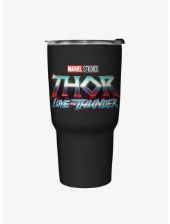 Budget ❤️ Marvel Thor: Love and Thunder Logo Travel Mug 🧨