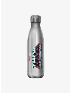 Discount ❤️ Marvel Thor: Love and Thunder Logo Stainless Steel Water Bottle ❤️