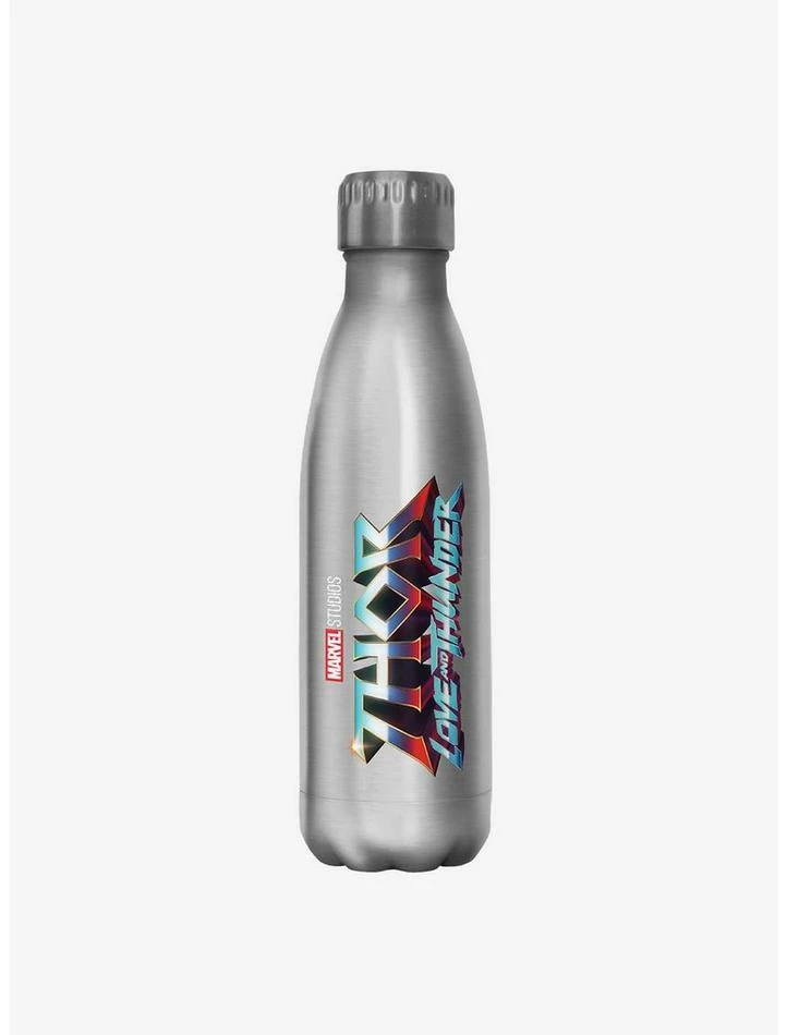 Discount ❤️ Marvel Thor: Love and Thunder Logo Stainless Steel Water Bottle ❤️ 1 Discount ❤️ Marvel Thor: Love and Thunder Logo Stainless Steel Water Bottle ❤️