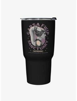 Flash Sale 😍 Star Wars The Book of Boba Fett Desert Team Black Stainless Steel Travel Mug 🤩
