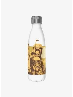 Top 10 🎁 Star Wars The Book of Boba Fett Boba Landscape White Stainless Steel Water Bottle ✨