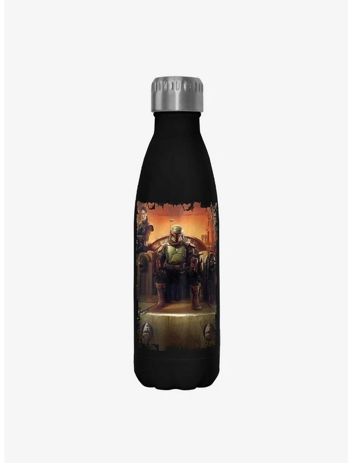 Promo π― Star Wars The Book of Boba Fett Boba Painterly Throne Black Stainless Steel Water Bottle π― 1 Promo π― Star Wars The Book of Boba Fett Boba Painterly Throne Black Stainless Steel Water Bottle π―
