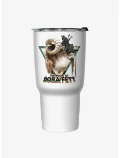 Discount 🤩 Star Wars The Book of Boba Fett No Time For This White Stainless Steel Travel Mug ❤️
