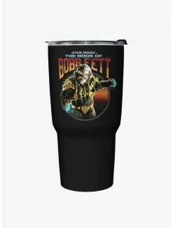 Cheapest 🛒 Star Wars The Book of Boba Fett Stay The Course Black Stainless Steel Travel Mug 💯