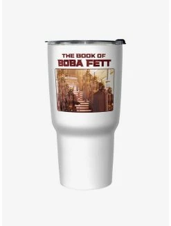 Best Pirce 🎉 Star Wars The Book of Boba Fett Take Cover White Stainless Steel Travel Mug ⌛