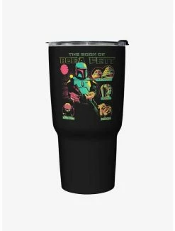 Best Pirce 🛒 Star Wars The Book of Boba Fett Takeover Black Stainless Steel Travel Mug ❤️