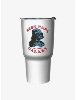 Best Sale 🥰 Star Wars Best Papa White Stainless Steel Travel Mug 🛒