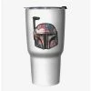 Outlet 😀 Star Wars Bobba Floral White Stainless Steel Travel Mug 😍